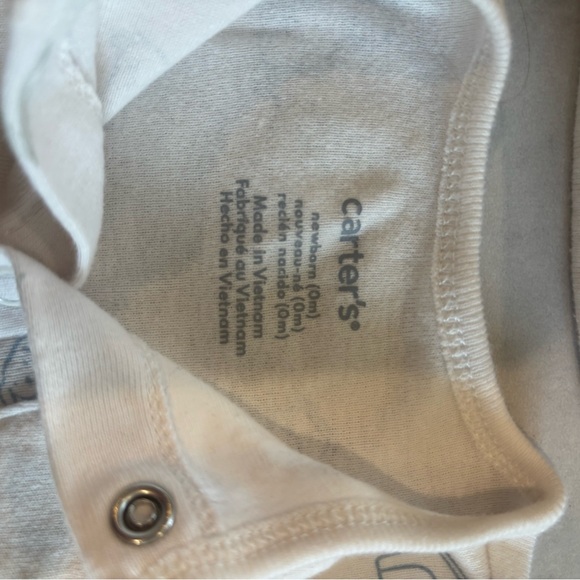 Carters 3 Piece Matching Set, onesie, hat and washcloth - Picture 6 of 6